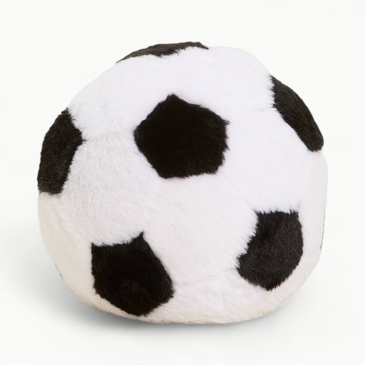 Plush soccer ball warmies, weighted and lavender-scented, microwavable for comfort
