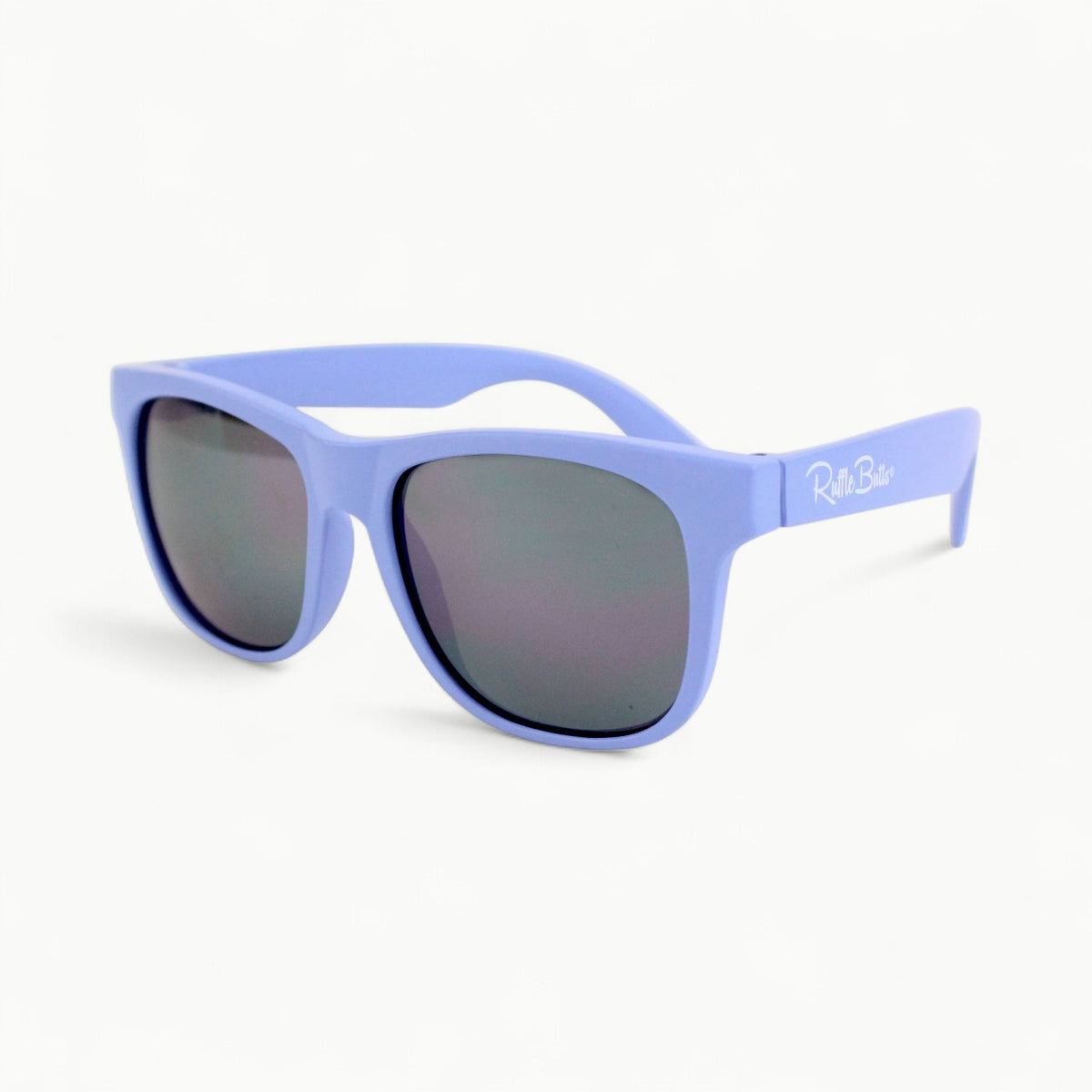 RuggedButts periwinkle blue classic sunglasses with shatter-resistant lenses and flexible rubber frames