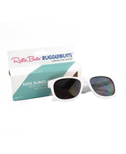 Load image into Gallery viewer, RuffleButts + RuggedButts - Kids White Sunglasses: 2T-5
