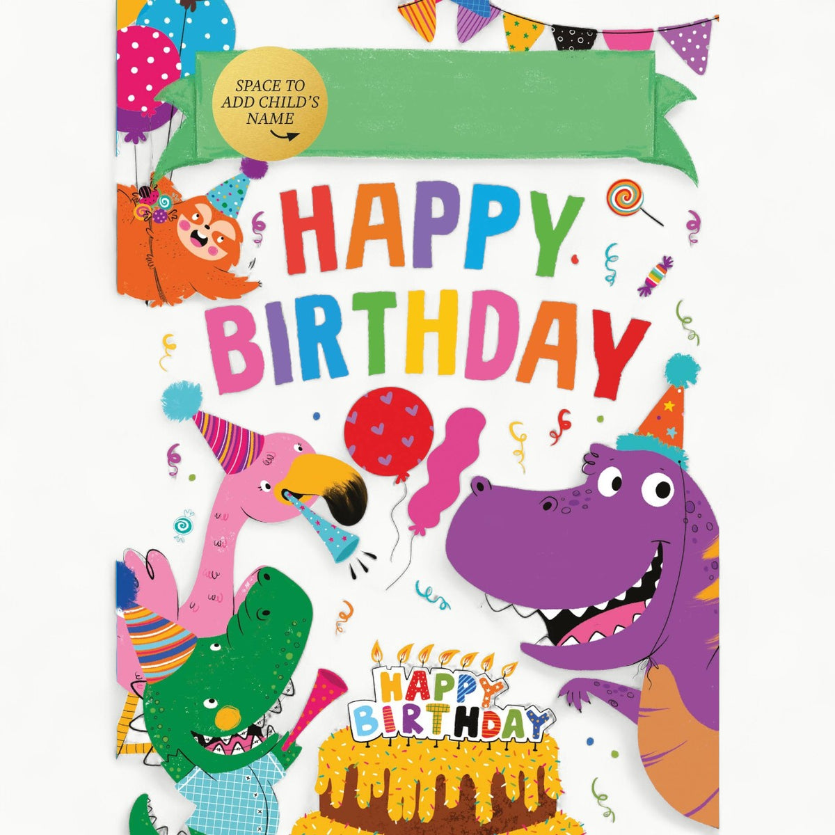 Happy Birthday personalized hardcover picture book by Sourcebooks with write-in name option