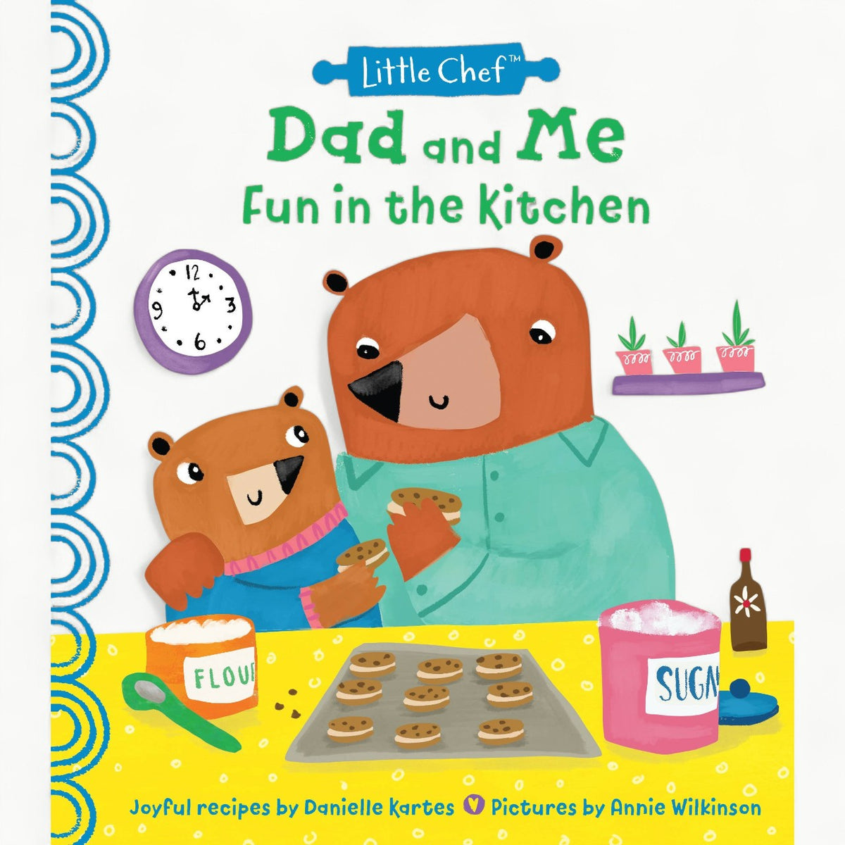 Dad and Me Fun in the Kitchen hardcover cookbook by Sourcebooks for fathers and young chefs
