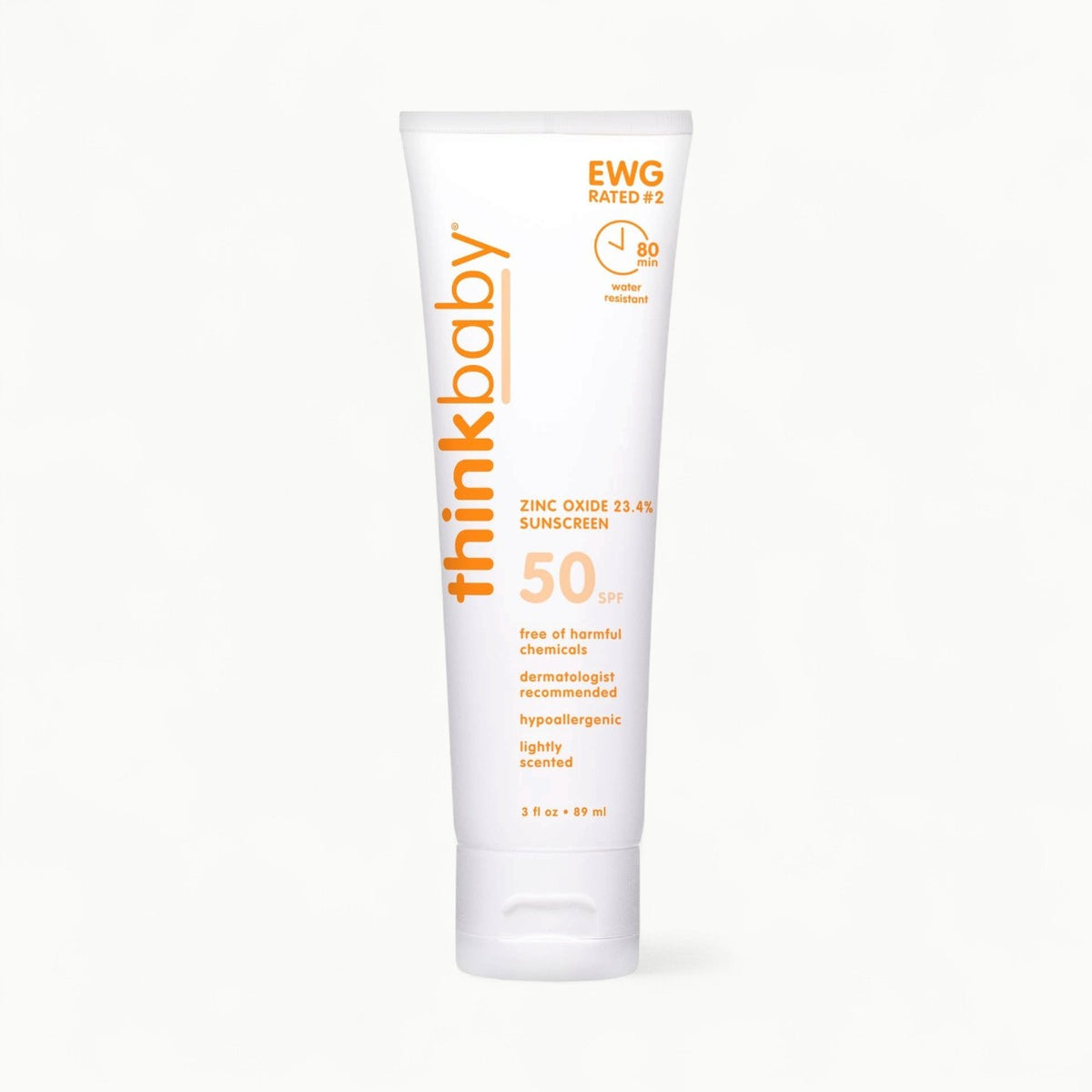 Thinkbaby Safe Sunscreen SPF 50+ – 3oz clean sunscreen bottle