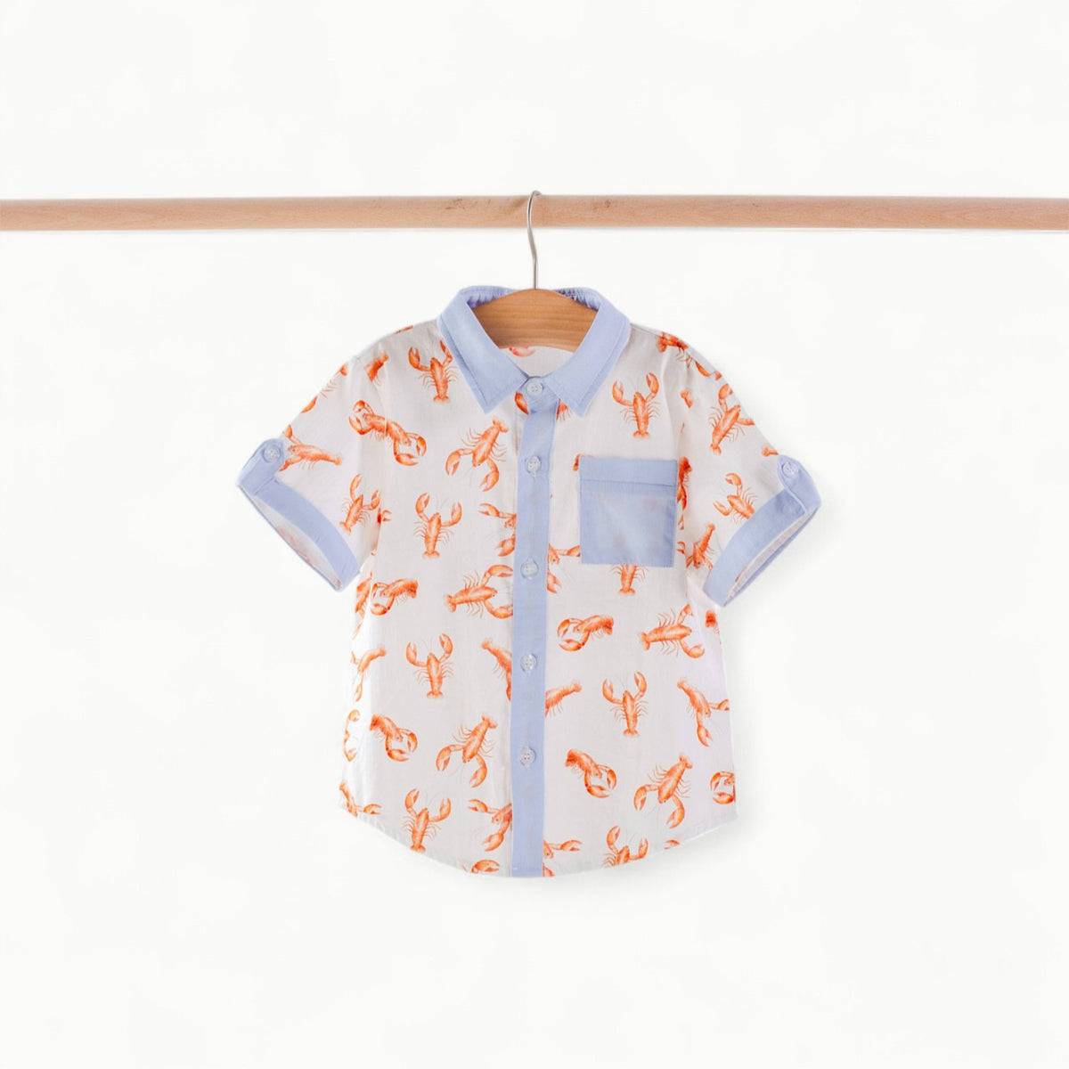 Nola Tawk Pinch & Peel collared button-down shirt in lightweight woven cotton