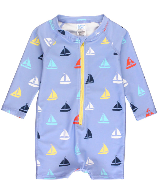 RuggedButts - Down By The Bay Long Sleeve One Piece Rash Guard