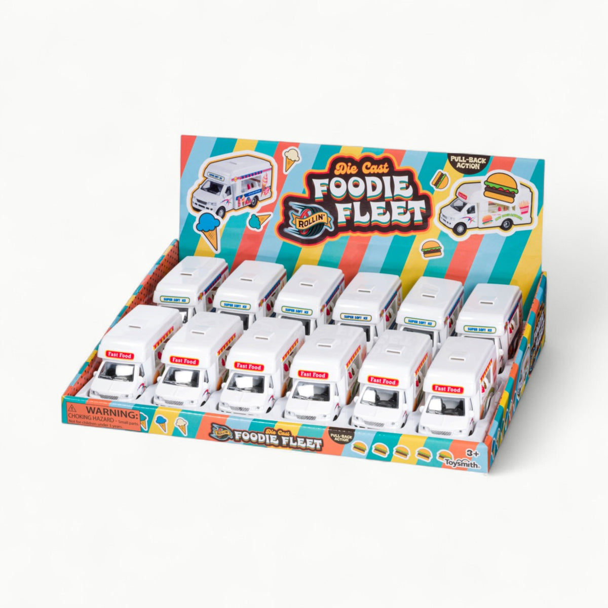 Toysmith Foodie Fleet Die Cast Asst-Toy Food Trucks