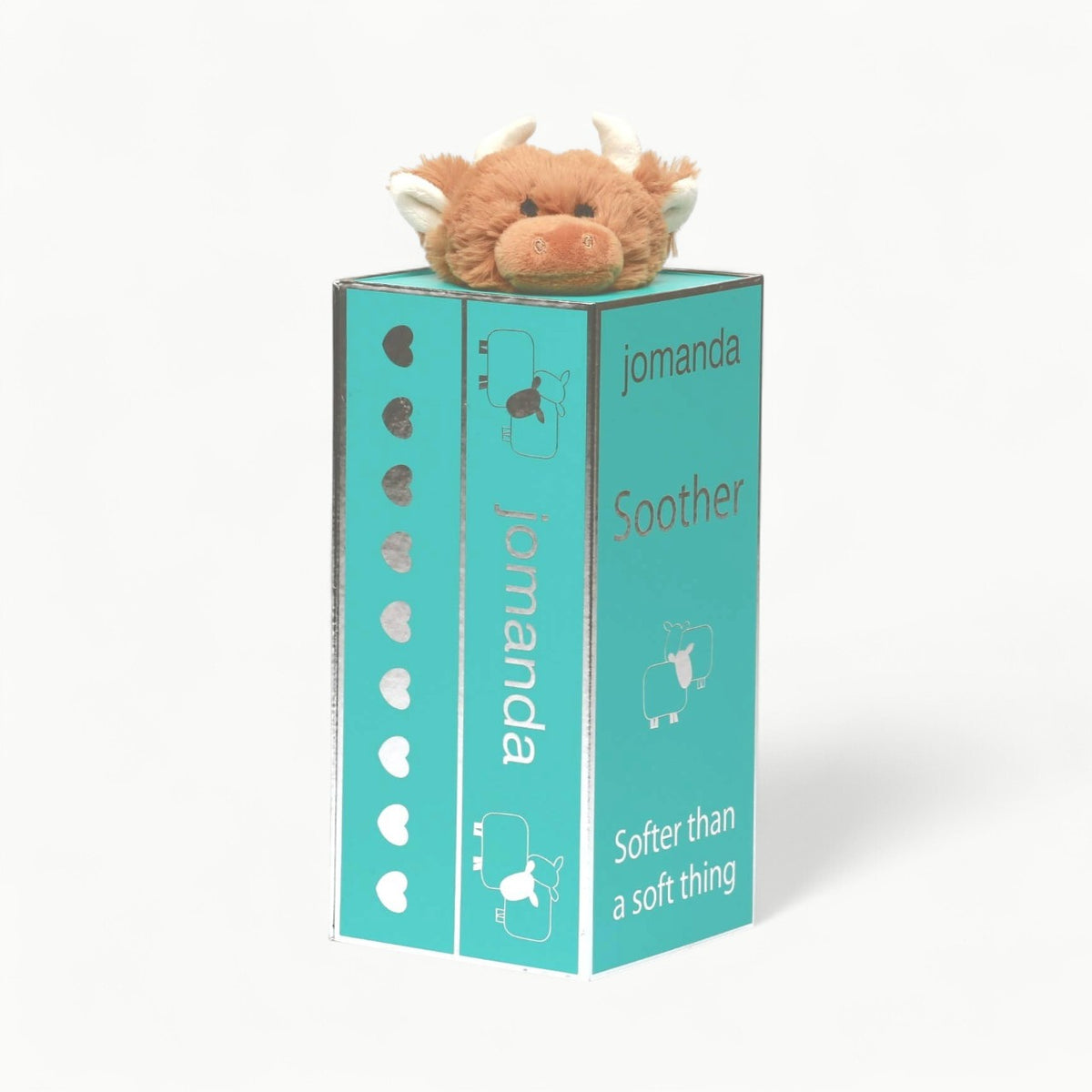 Jomanda Gift Box for Baby Soothers with animal head design display