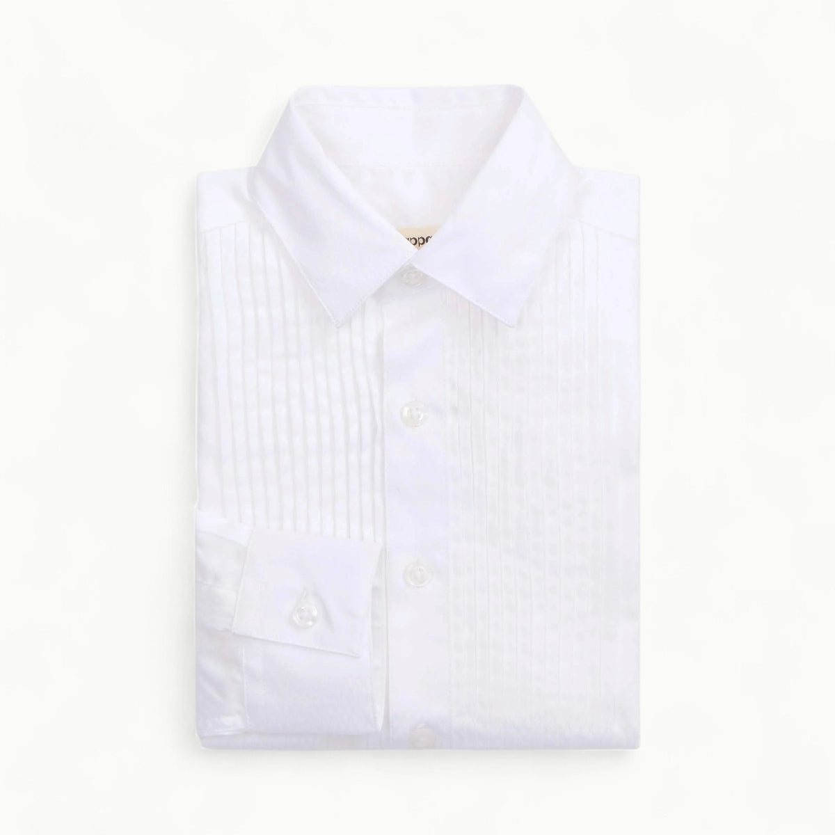 Appaman Classic Tuxedo Shirt in Plaza White, refined formalwear for young gentlemen