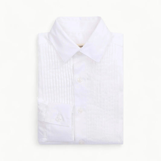 Appaman Classic Tuxedo Shirt in Plaza White, refined formalwear for young gentlemen