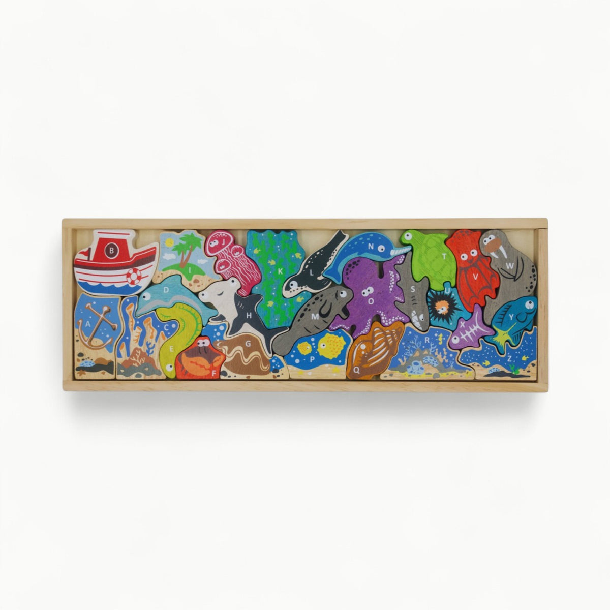 Ocean A to Z Puzzle & Playset