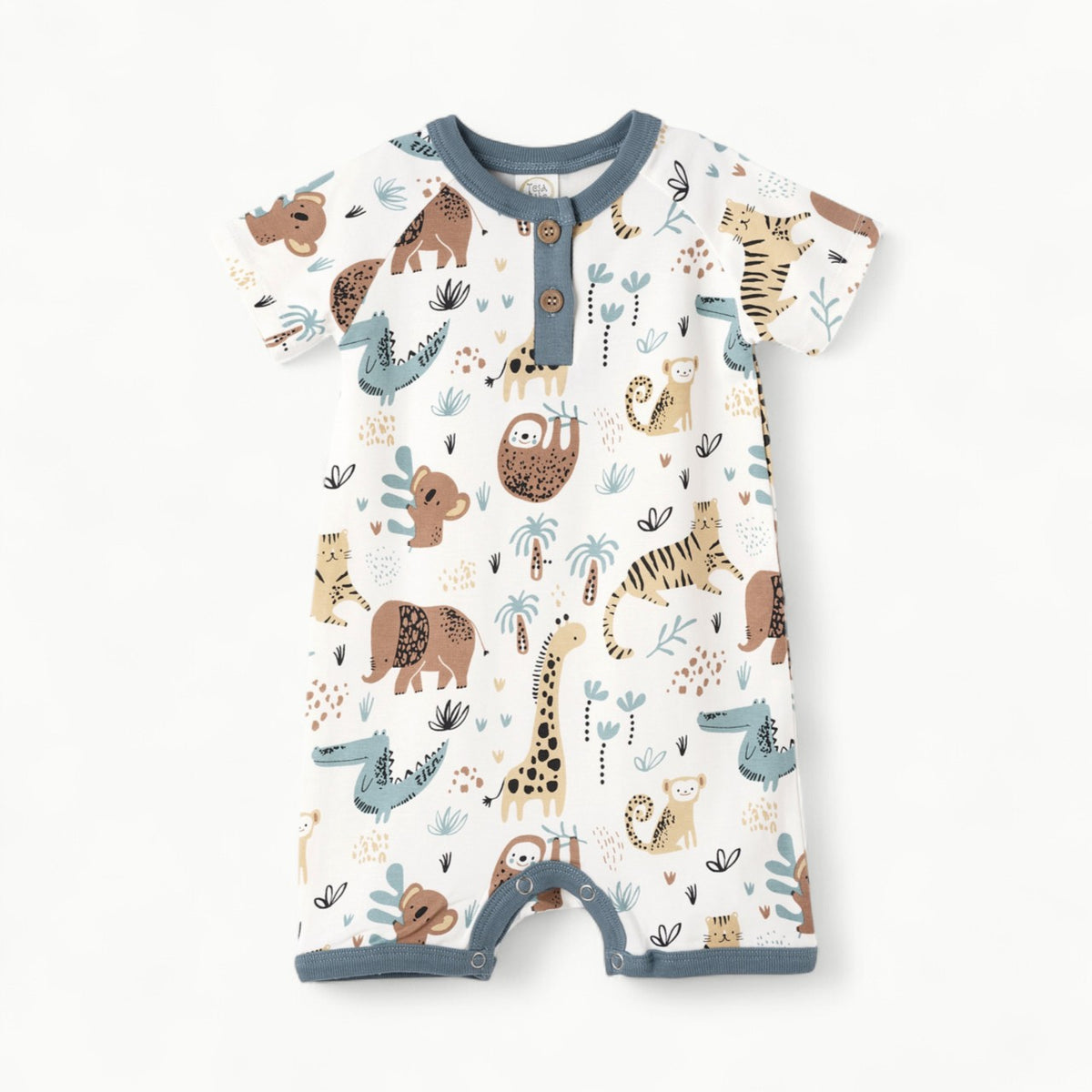 Jungle Jamboree Short Romper by Tesa Babe, refined and elevated design
