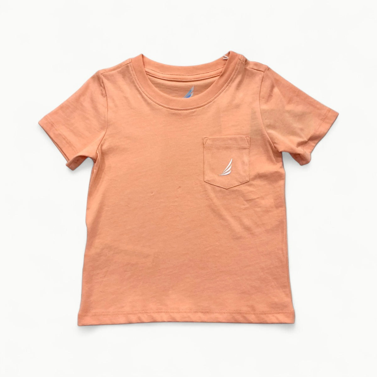 Asher Solid Pima Cotton Pocket Tee - Orange