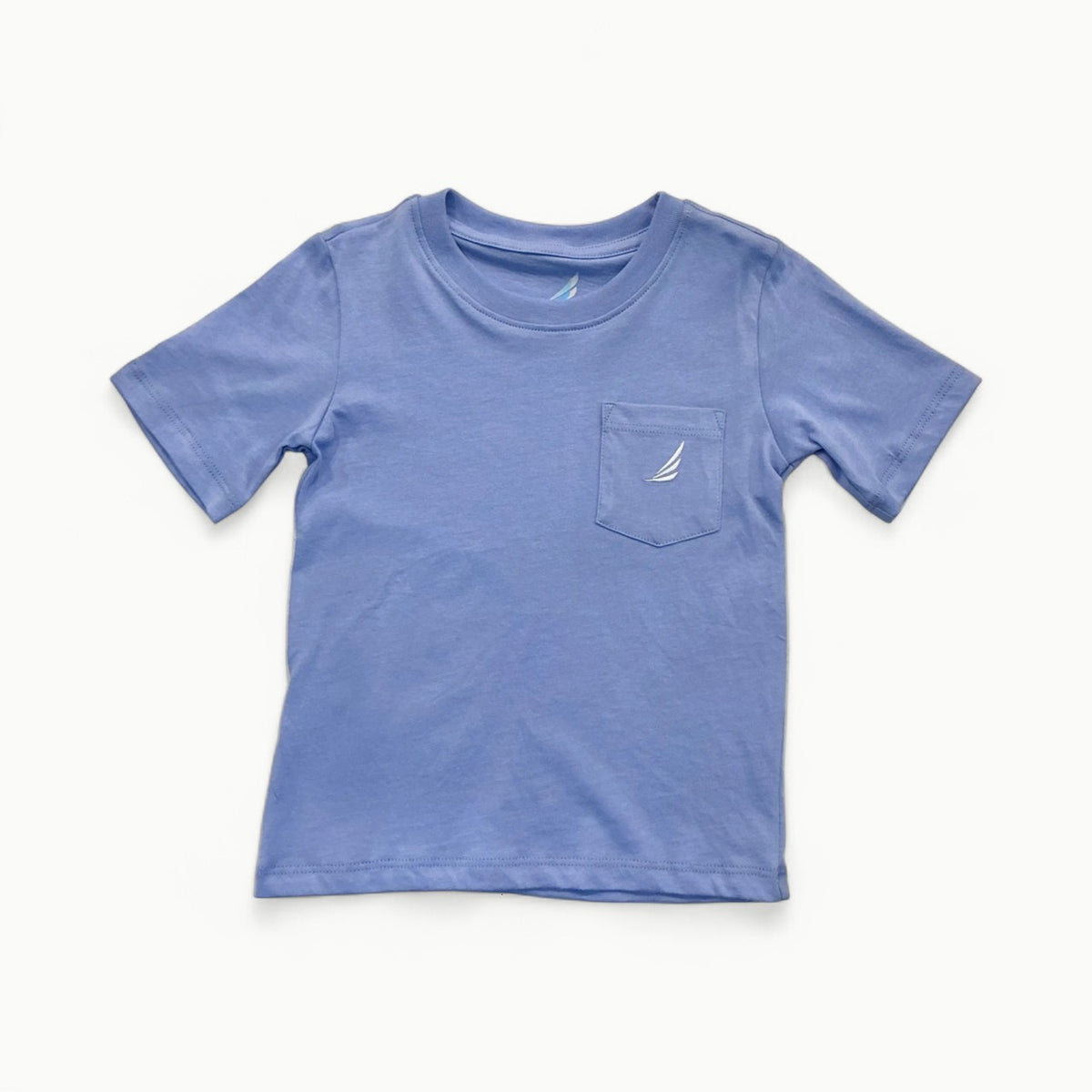 Asher Solid Pima Cotton PKT Tee-Light Blue