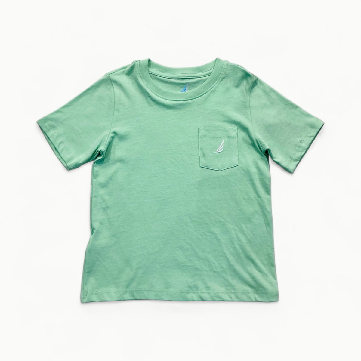 Asher Solid Pima Cotton Pocket Tee - Green