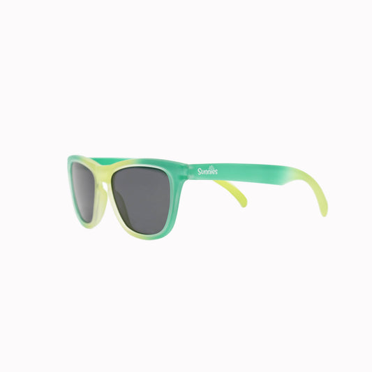 Seaweed Sprites sunglasses in green ombre with polarized lenses and anti-slip frames