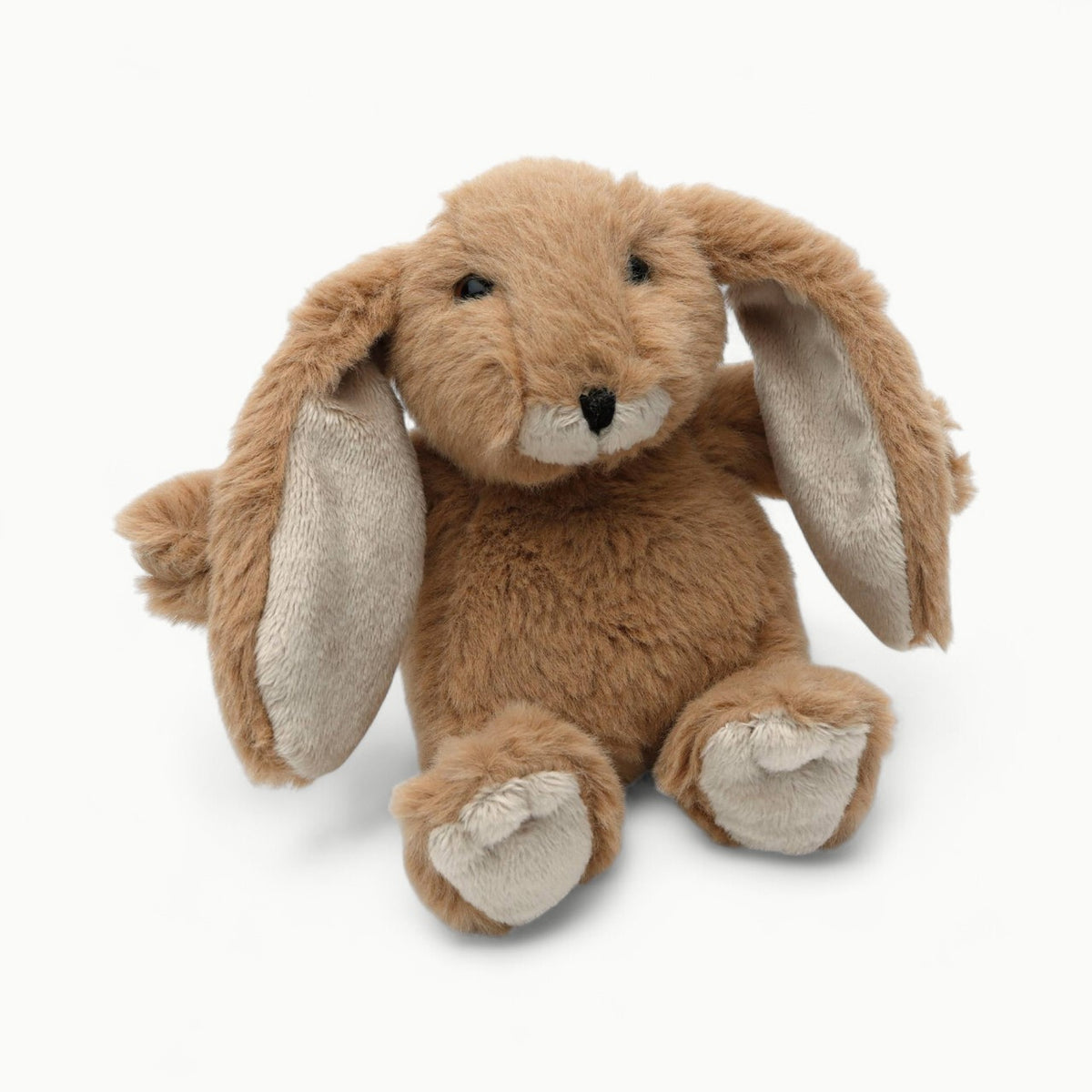 Mini Bunny Plush soft toy by Jomanda, 14cm, brushable brown plush, handcrafted