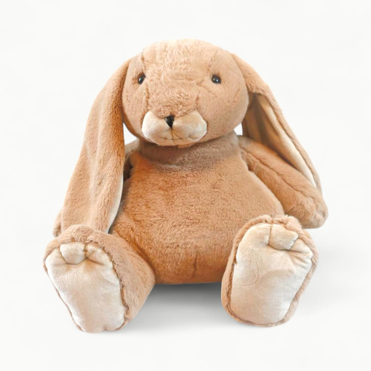 Brown plush bunny soft toy by Jomanda, 30cm, with brushable hair and gentle design