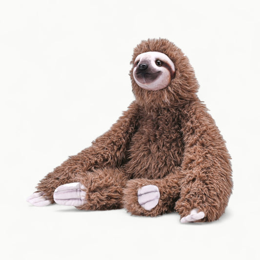 15-inch Wild Republic Artist Sloth stuffed animal with realistic design and soft plush fur