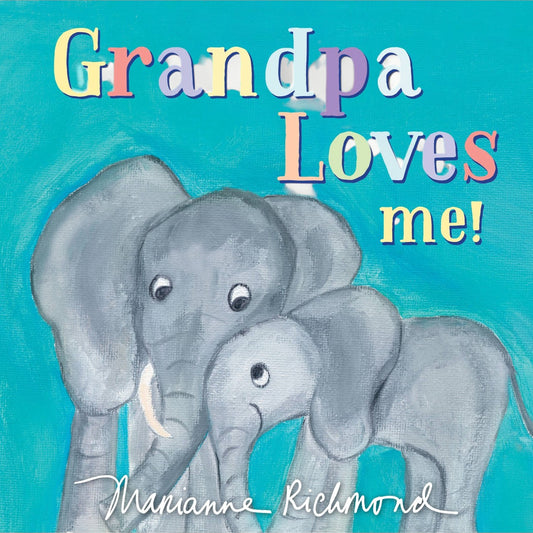 Grandpa Loves Me! board book by Sourcebooks featuring sweet animal illustrations