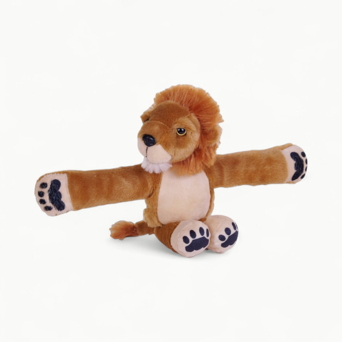 Huggers Lion 8-inch stuffed animal by Wild Republic with wearable loop attachment