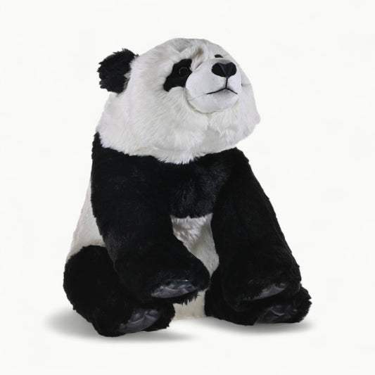 Artist Panda stuffed animal, 15 inches, by Wild Republic with detailed sublimation printing
