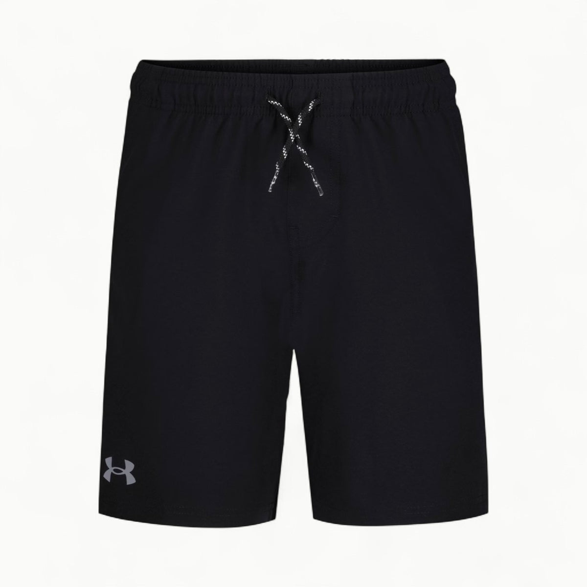 Under Armour black stretch boys' shorts with elastic waistband and hand pockets