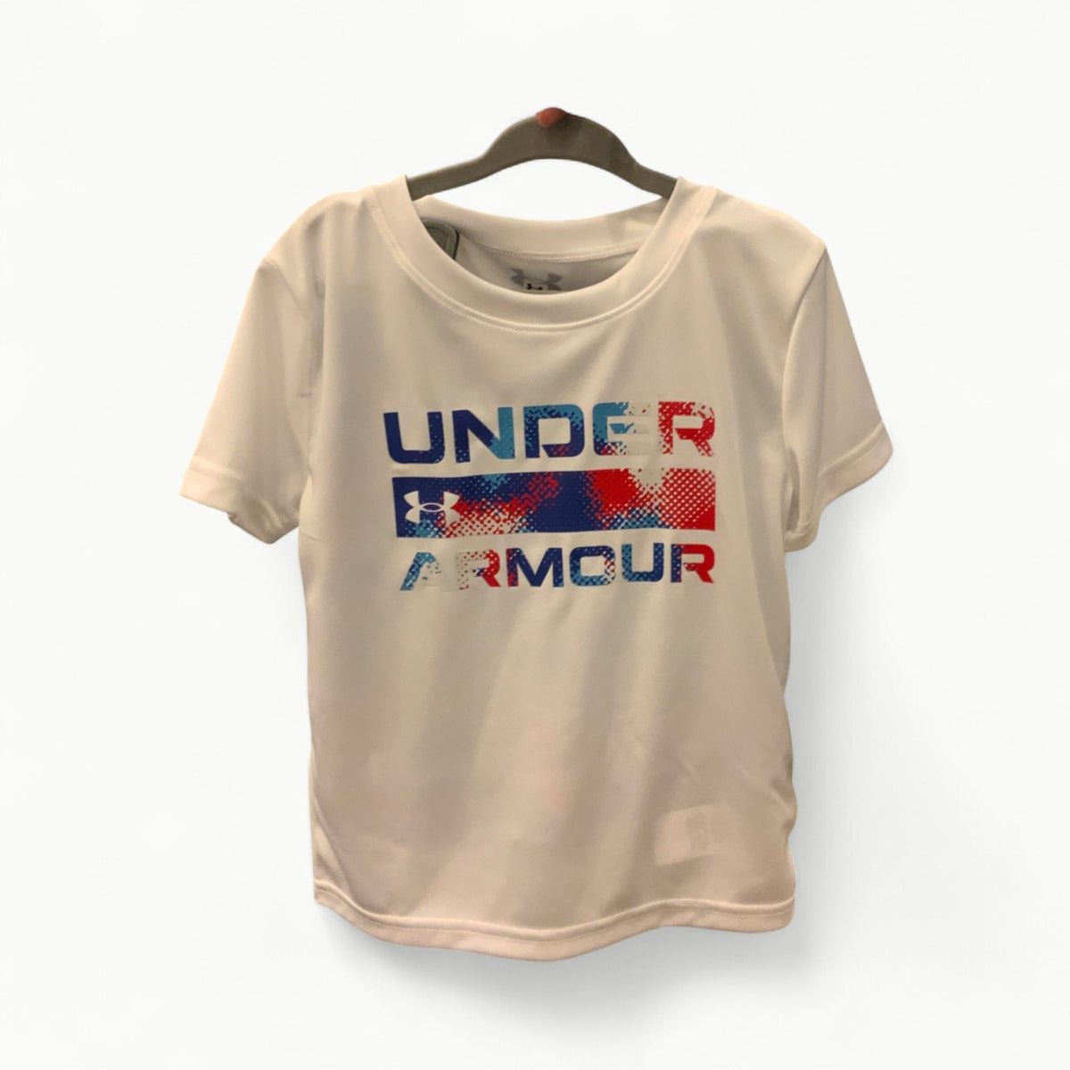 Under Armour two-piece set in red, white, and blue colorway