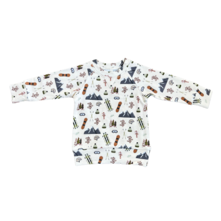 Raglan Sweatshirt-Winter Ski