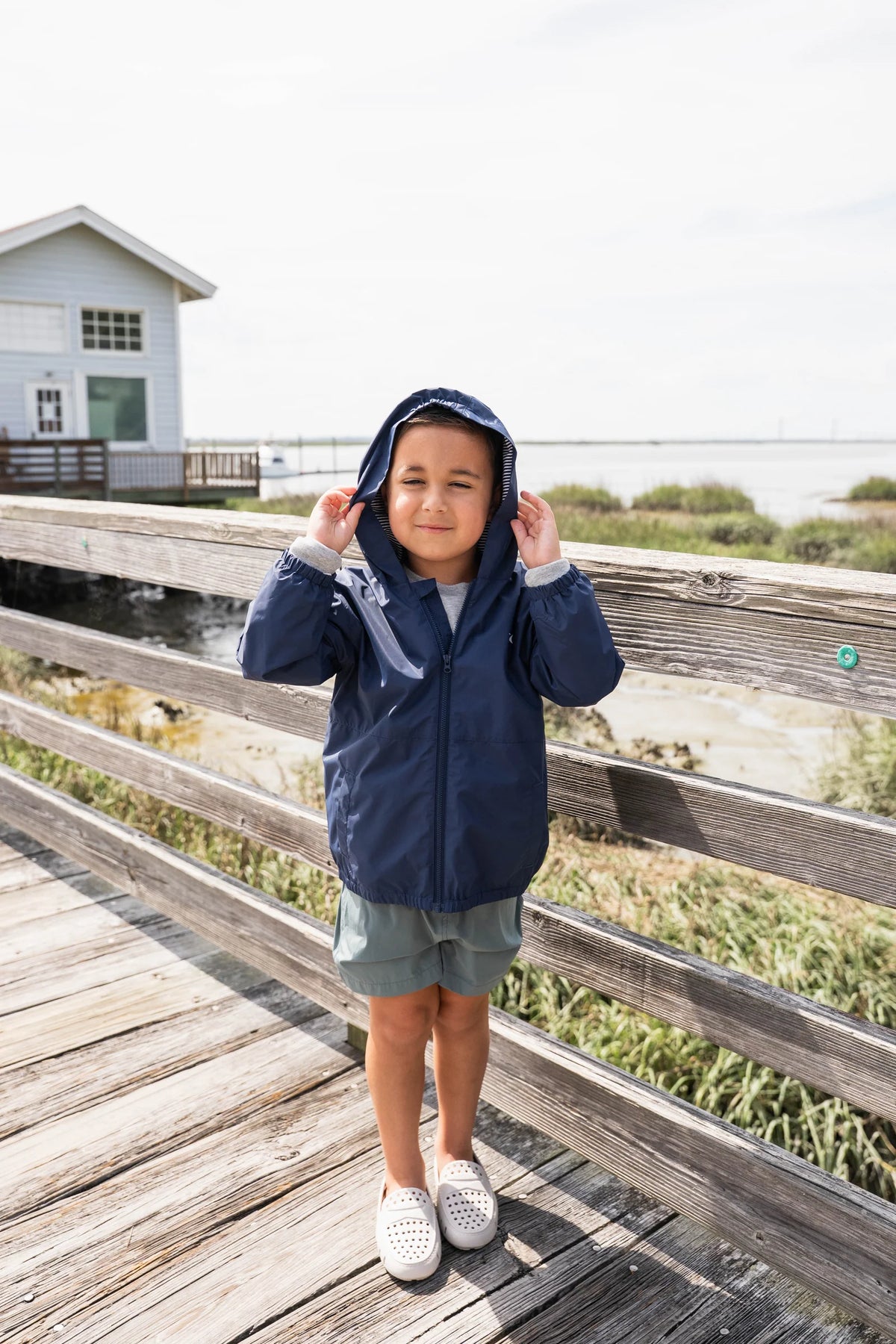 Navy Rain Jacket