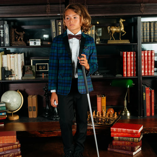 Midnight Highland Velvet Tuxedo Jacket