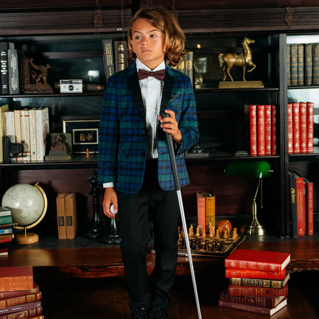 Midnight Highland Velvet Tuxedo Jacket