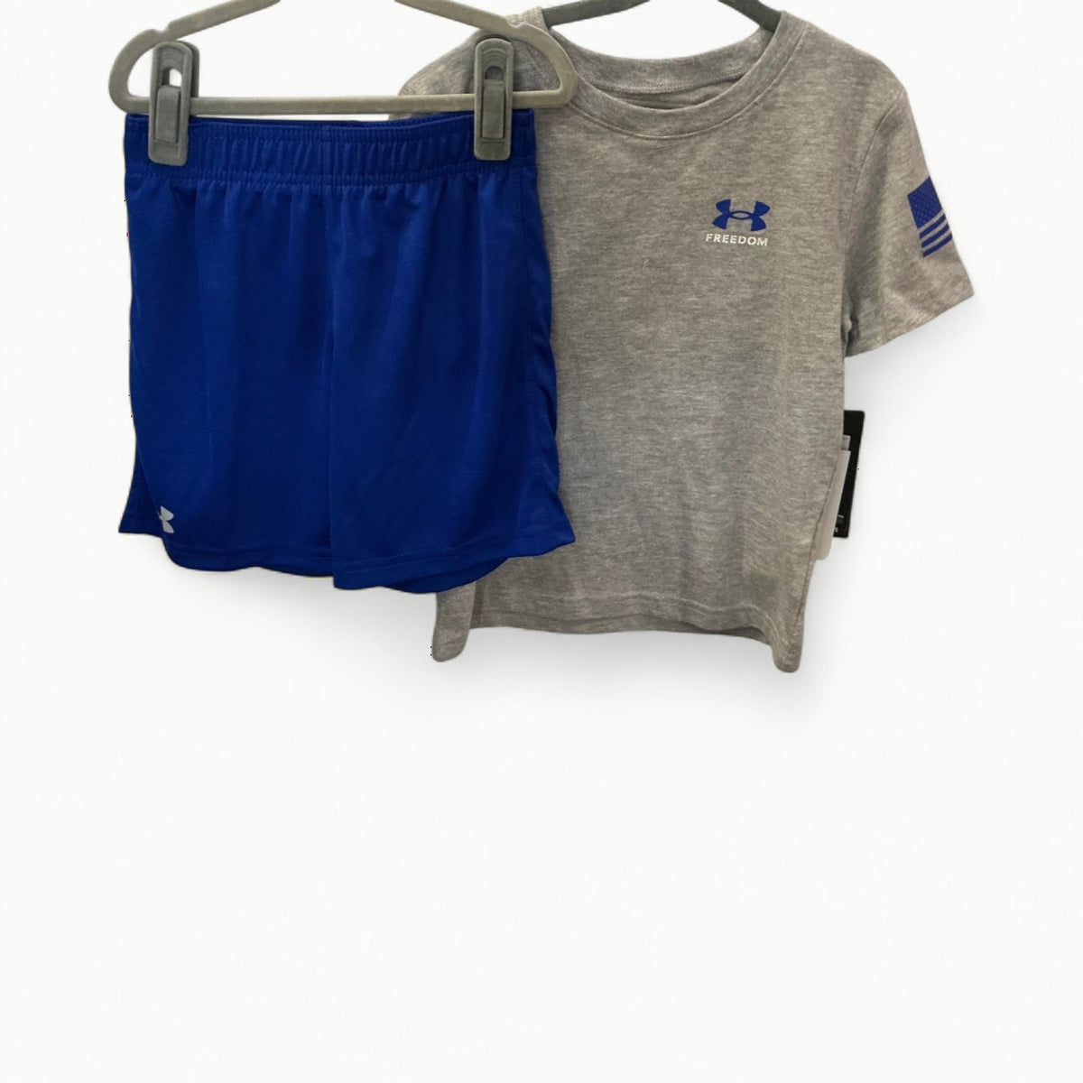 Freedom Mod Gray Tshirt and Shorts Set