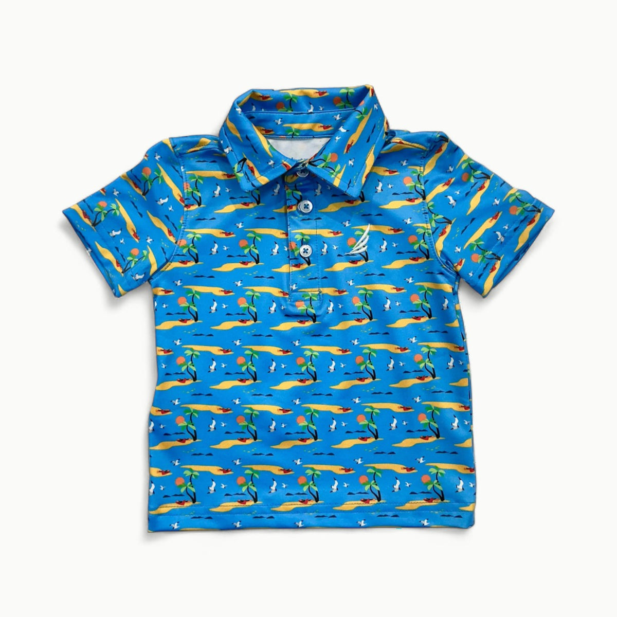 Miles Performance Polo - Island Blue