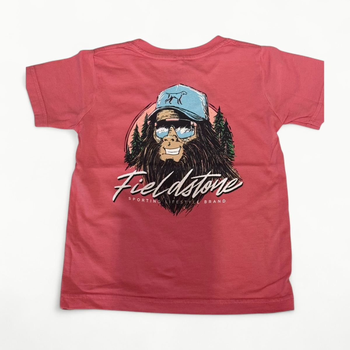 Fieldstone Bigfoot-Watermelon t-shirt, 100% ringspun cotton, garment dyed