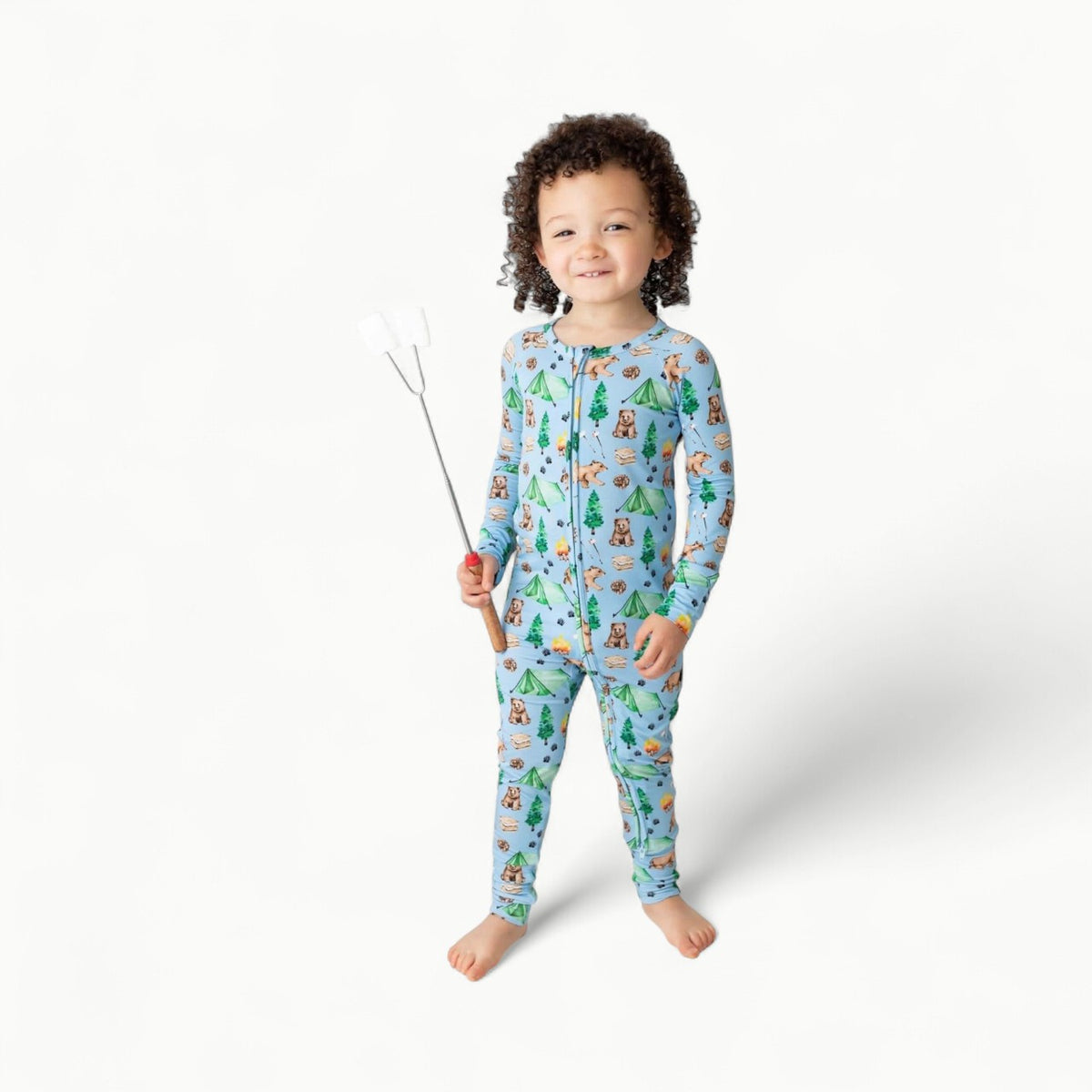 Hunter Toddler Lounge two-piece pajama set by Lev Baby in soft bamboo viscose