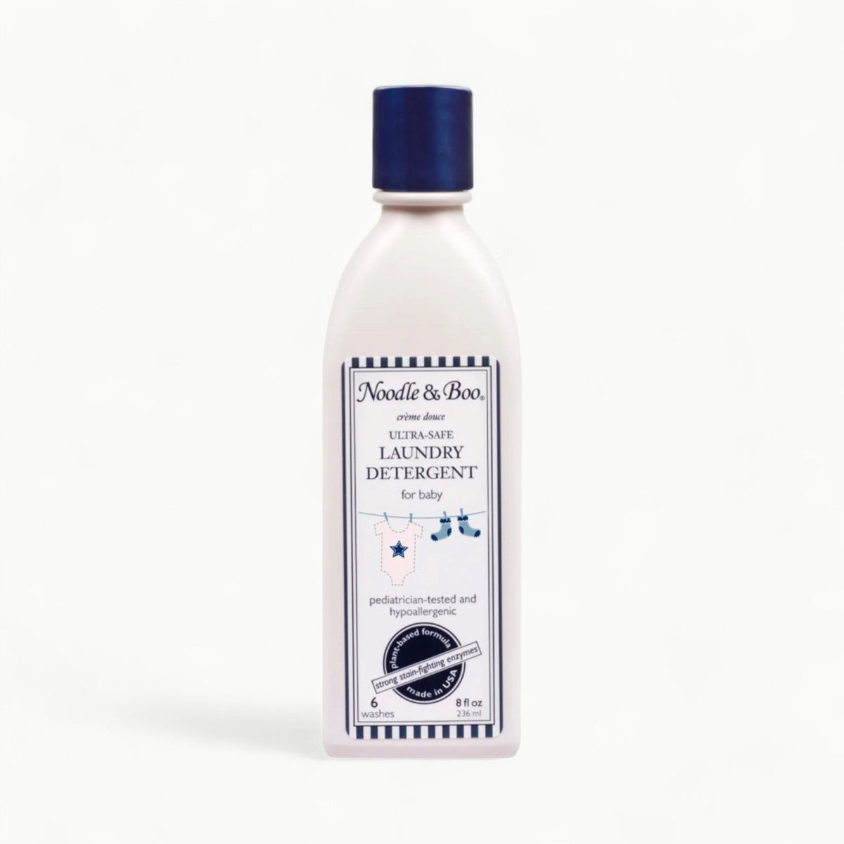 Noodle & Boo Ultra-Safe Laundry Detergent 8oz bottle, plant-based formula