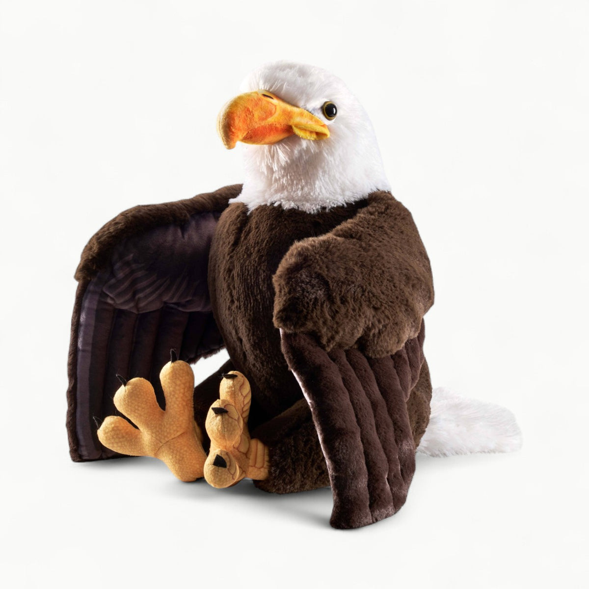 Wild Republic Artist Collection 15-inch Bald Eagle stuffed animal with realistic plumage and dignified posture