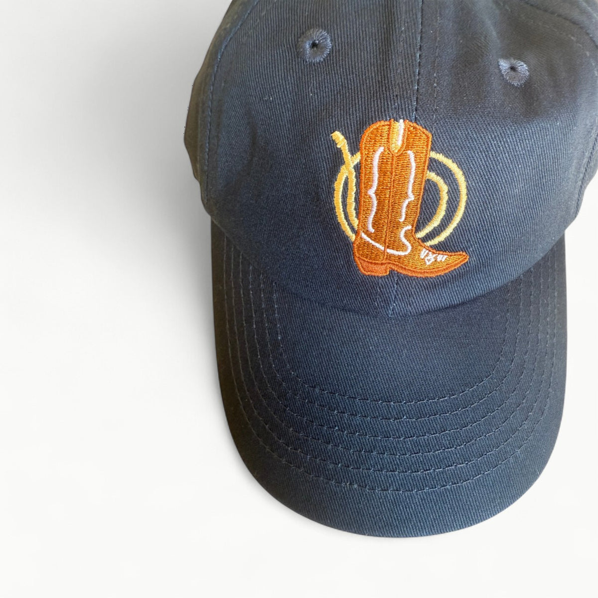 Hat-Navy, Cowboy Boot-Bits & Bows