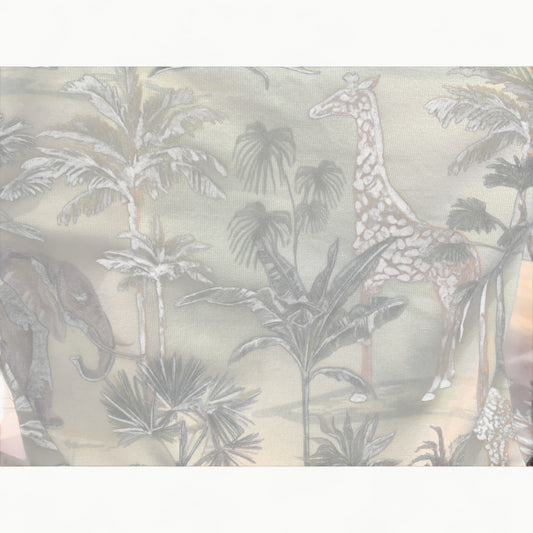Jungle Safari Bamboo Stroller Blanket by Tesa Babe in soft neutral tones