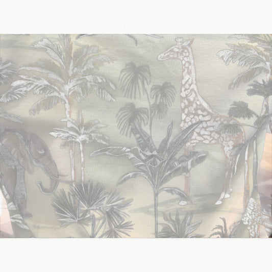 Jungle Safari Bamboo Stroller Blanket by Tesa Babe in soft neutral tones