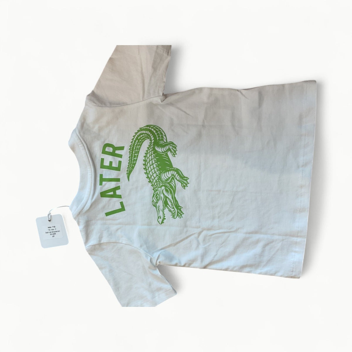Asher-White Alligator Graphic Pocket Tee