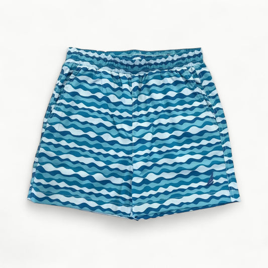 River-Performance Wave Print Shorts