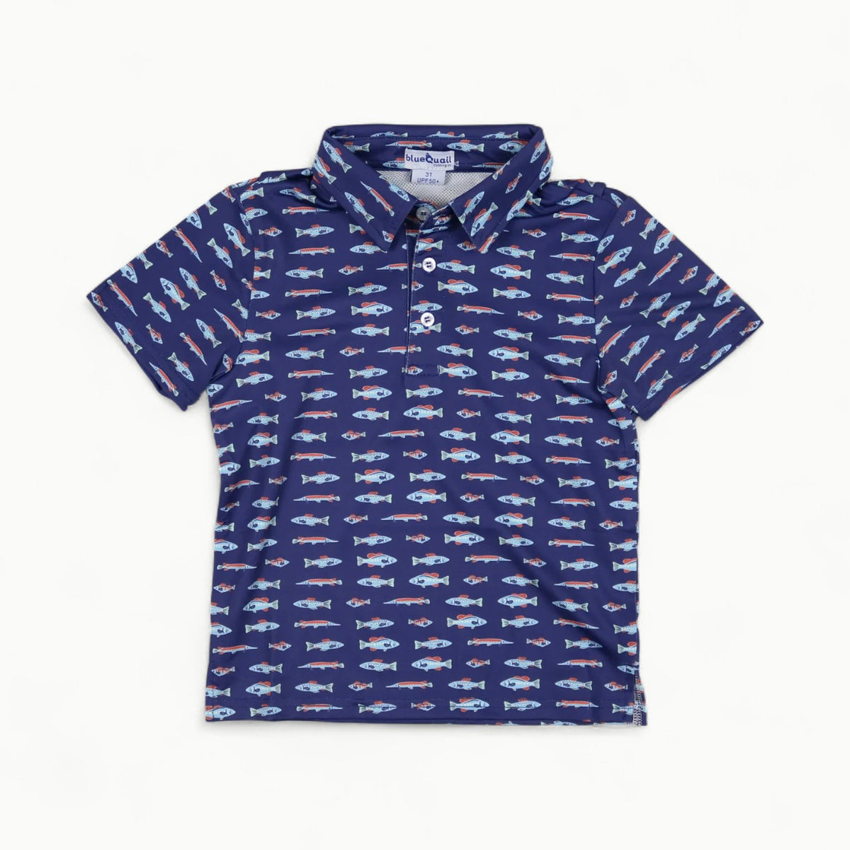 Blue Quail Freshwater Polo short-sleeved shirt with mesh ventilation and UPF 50+ protection