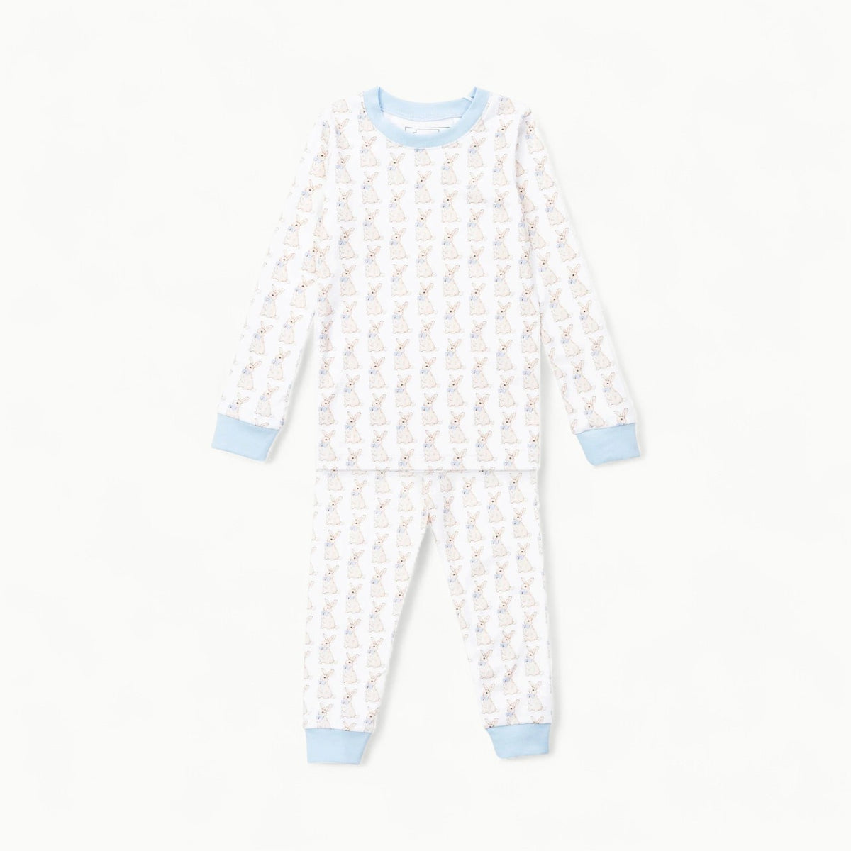 Grayson 2pc Pajama Pant Set in Easter Bunny Blue by Lila & Hayes
