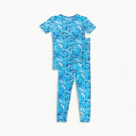 Justin 2 Piece Lounge Set in soft organic bamboo viscose, featuring tagless construction and snug stretchy fit