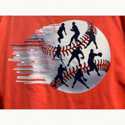 Asher - Red Baseball Graphic Pocket Tee