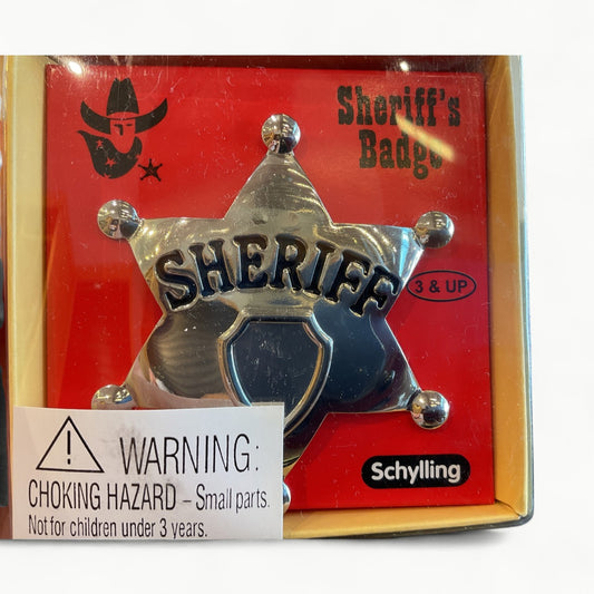 Schylling Sheriff's Badge, refined toy for imaginative play