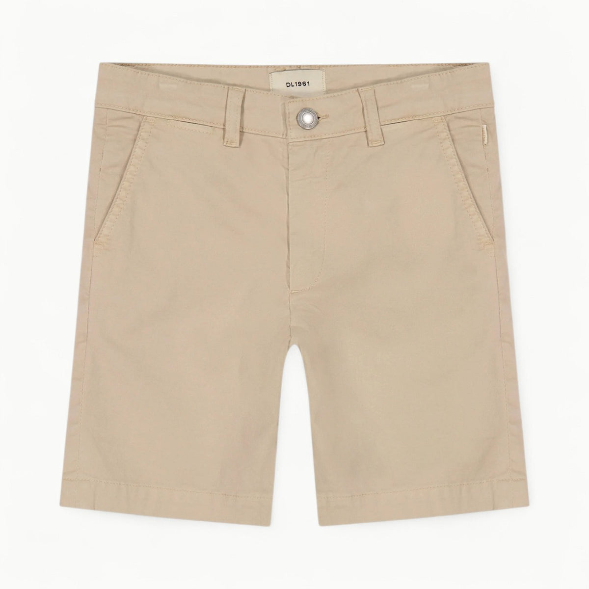 Jacob Sandstone Chino Shorts by DL 1961 in slim cut with classic pockets