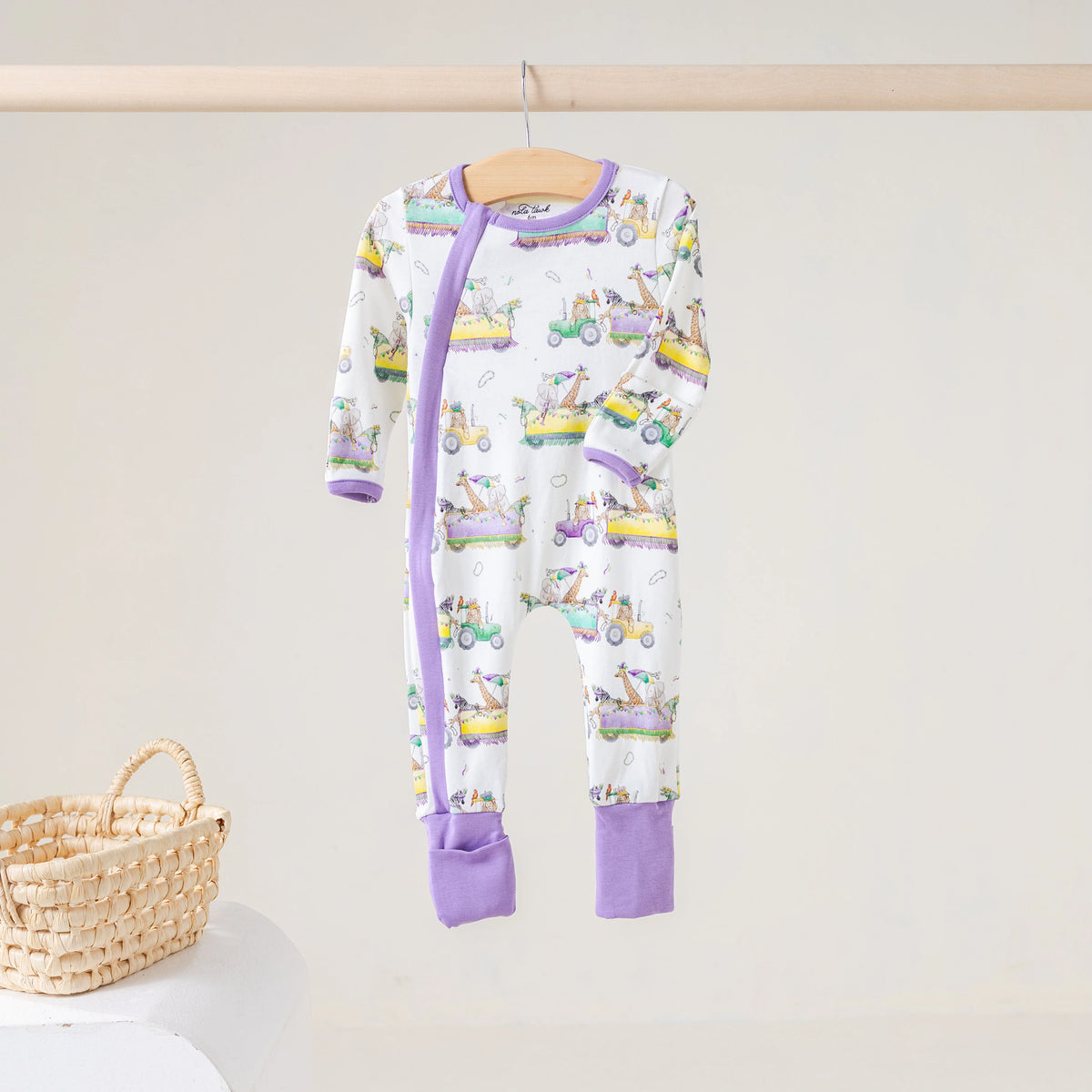 Krewe Zoo-d It! Organic Cotton Pajama Zip Up