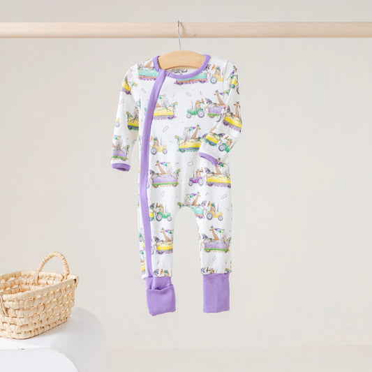 Krewe Zoo-d It! Organic Cotton Pajama Zip Up