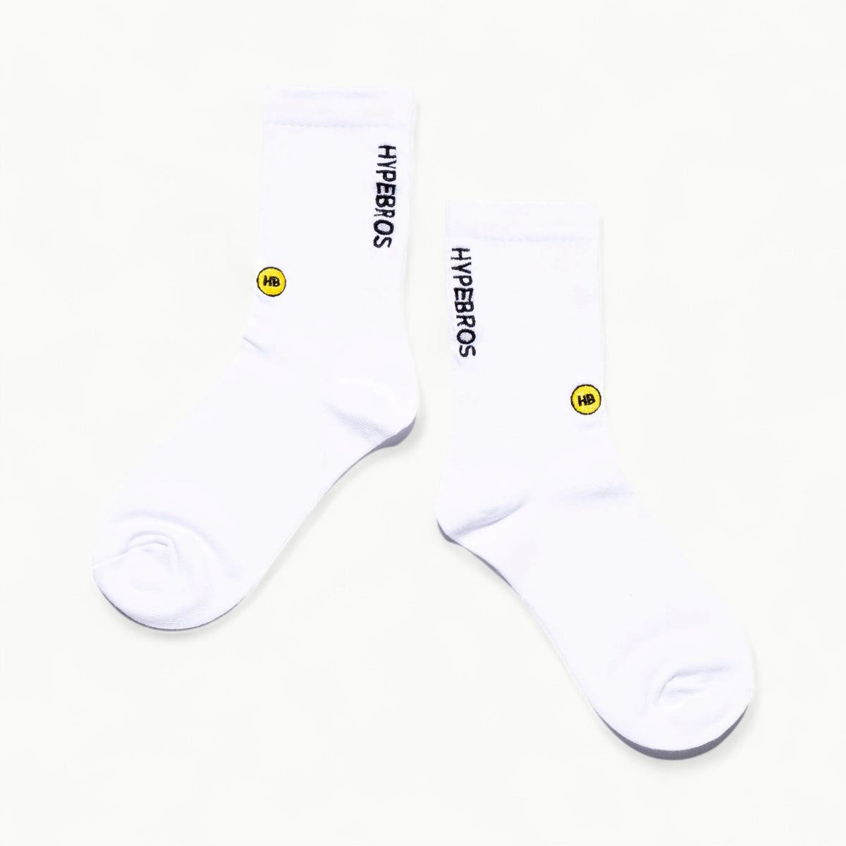 Hype Crew Socks by Hype Bros featuring embroidered logo details and signature HB patch